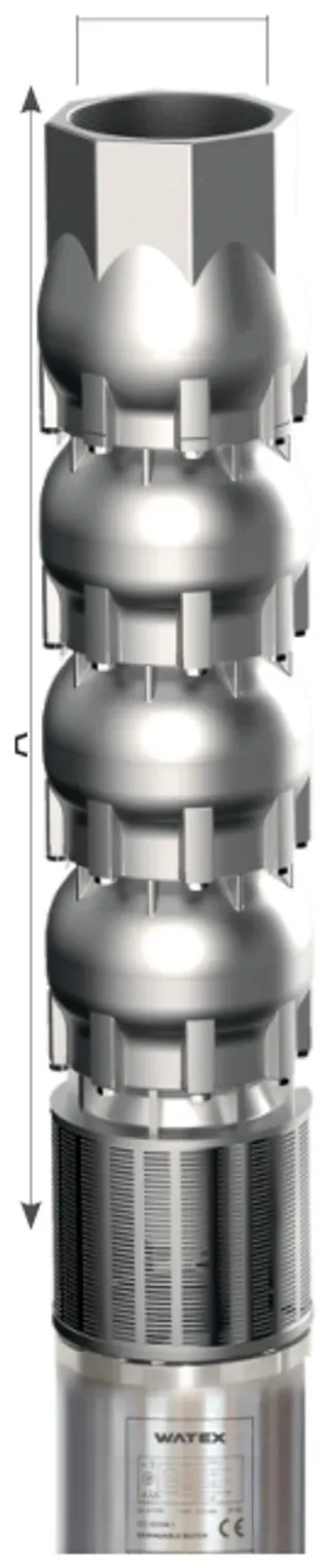 Bomba WSP8+110 — Serie WSP+ · 8"–10" (alta capacidad)